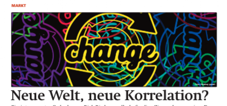 Beitragsbild zu News aus dem Börse Express PDF vom 21.05.2024: Neue Welt, neue Korrelation?